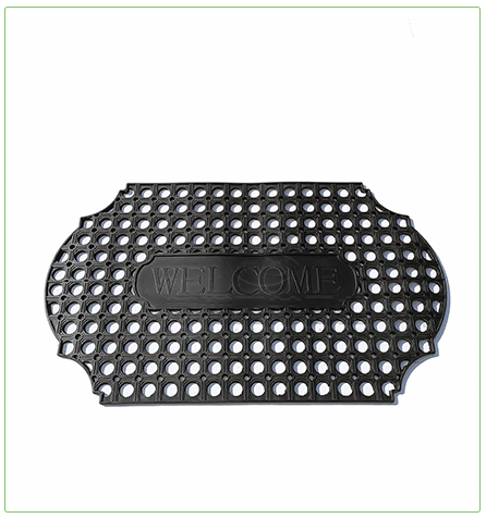 Non-Slip Pool Deck Drainage Mat with Textured Rubber Surface HD7502