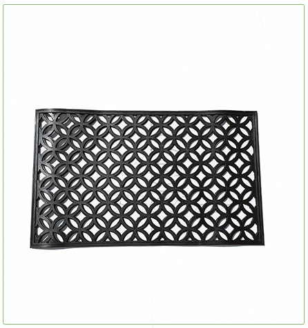 Garden Walkway Rubber Runoff Mat with Permeable Grid HD7503
